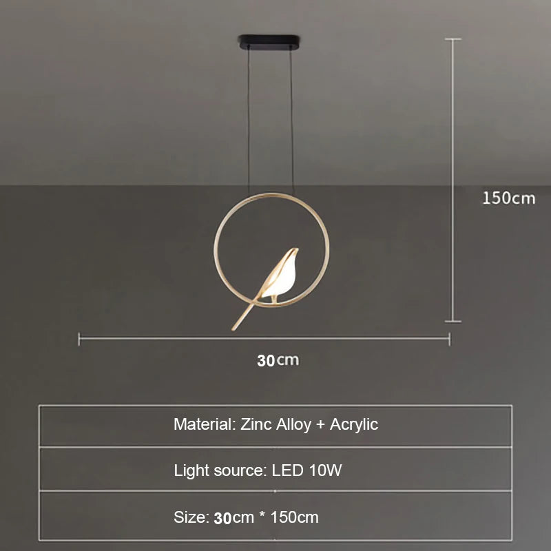 Modern Simplicity LED Wall Lamp Magpie Bird Model Light Sconce Light Indoor Lighting Home Kitchen Bedside Bedroom Living Room