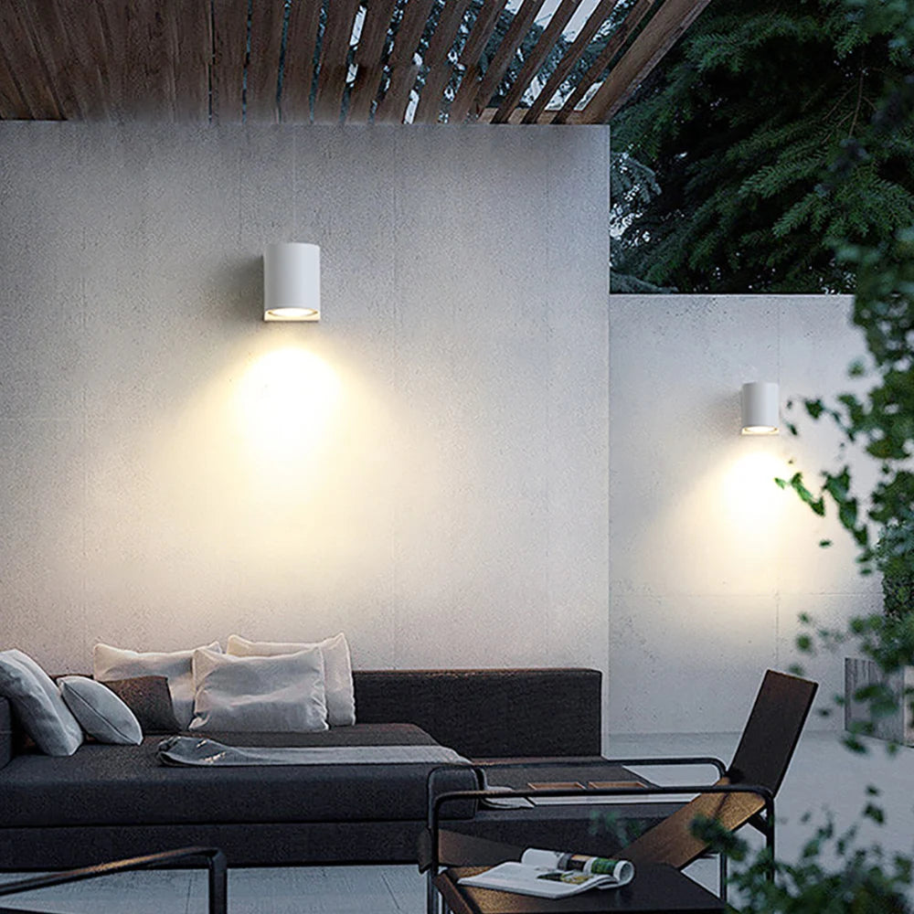 Led Wall Lamp Outdoor Waterproof IP65 up down GU10 AC85-265V Lighting Garden Decoration Wall Lights for Indoor Lighting