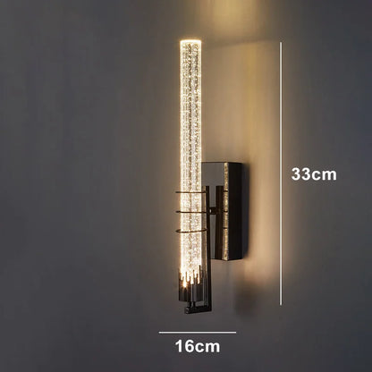 Modern Bubble Crystal Wall Lamps Indoor Lighting for Living Room Bedroom Study Background Wall Sconces Light