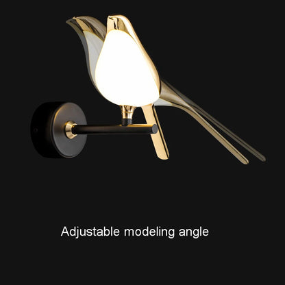 Modern Simplicity LED Wall Lamp Magpie Bird Model Light Sconce Light Indoor Lighting Home Kitchen Bedside Bedroom Living Room