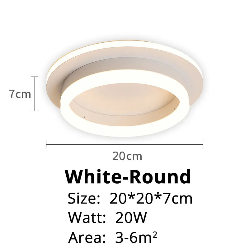 Modern LED Chandelier Indoor Lighting for Corridor Hallway Surface Mounted Acrylic Ceiling Light Dimmable Lamp Lustres HOME Deco