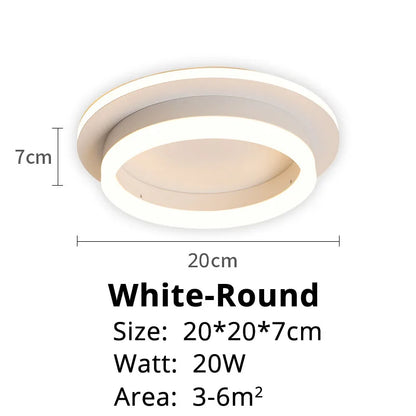 Modern LED Chandelier Indoor Lighting for Corridor Hallway Surface Mounted Acrylic Ceiling Light Dimmable Lamp Lustres HOME Deco