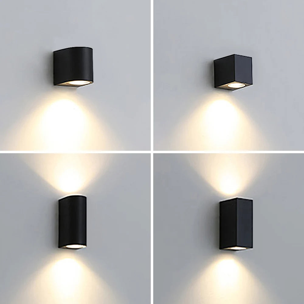 Led Wall Lamp Outdoor Waterproof IP65 up down GU10 AC85-265V Lighting Garden Decoration Wall Lights for Indoor Lighting