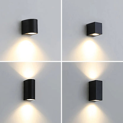 Led Wall Lamp Outdoor Waterproof IP65 up down GU10 AC85-265V Lighting Garden Decoration Wall Lights for Indoor Lighting