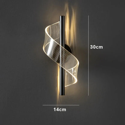 Nordic LED Wall Lamp Indoor Lighting for Bedroom Bedside Parlor Background Wall Light Modern Indoor Decoration Sconces