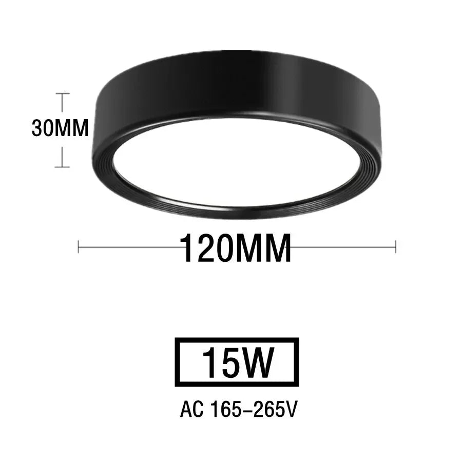 Nordic Modern Downlight Surface Mounted LED Ceiling Light Spotlight Three Light Color Conversion LED Downlight Indoor Lighting