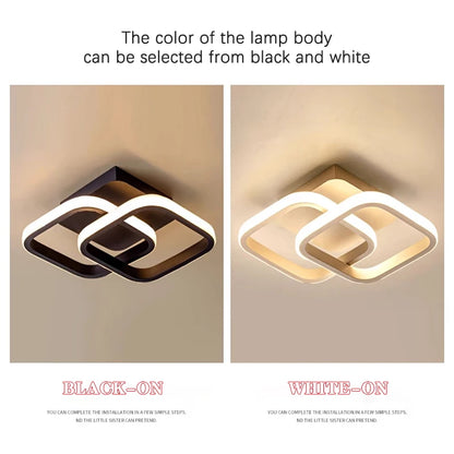 Modern LED Ceiling Light Creative Dimmable Ceiling Lamp Indoor Lighting Bedroom Corridor Balcony Aisle Office Home Decor Light