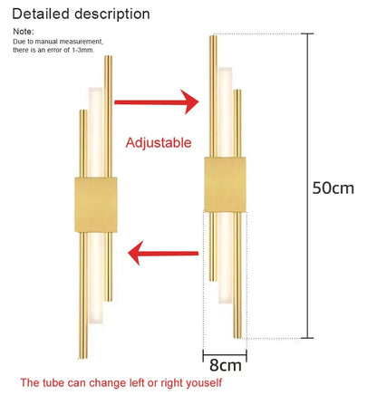 Modern Led Wall Lamp Indoor Lighting Nordic Decoration Wall Lights Living Room Corridor Bedroom Bedside Sconces Bathroom Mirror
