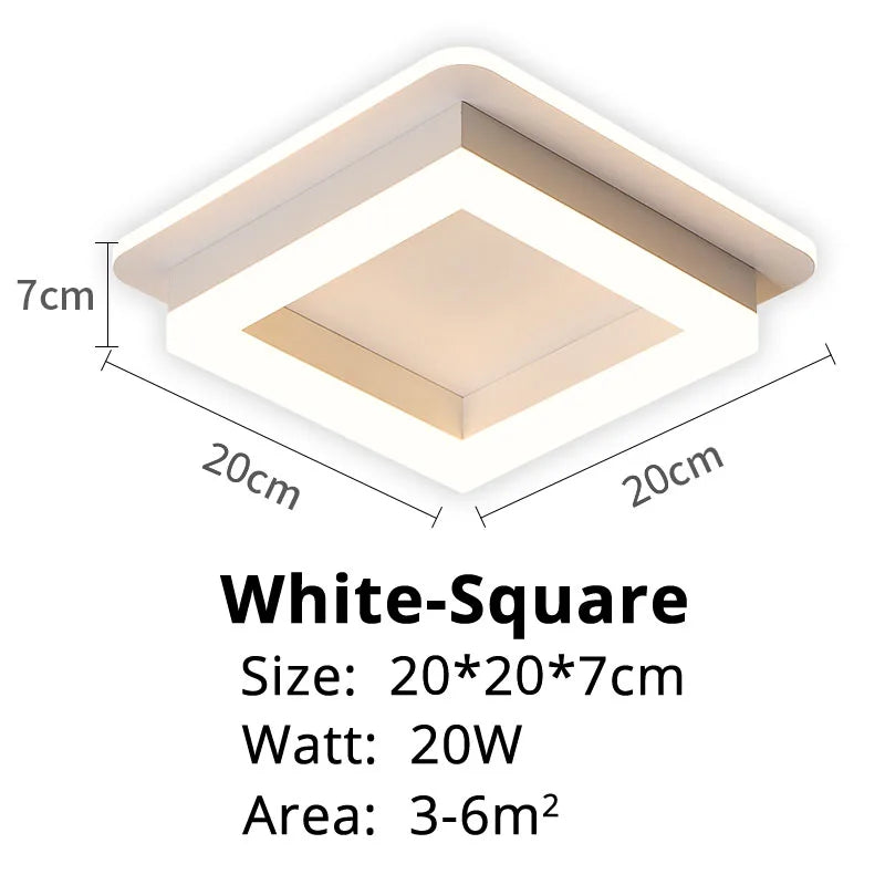 Modern LED Chandelier Indoor Lighting for Corridor Hallway Surface Mounted Acrylic Ceiling Light Dimmable Lamp Lustres HOME Deco