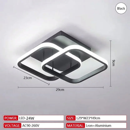 Modern LED Ceiling Light Creative Dimmable Ceiling Lamp Indoor Lighting Bedroom Corridor Balcony Aisle Office Home Decor Light