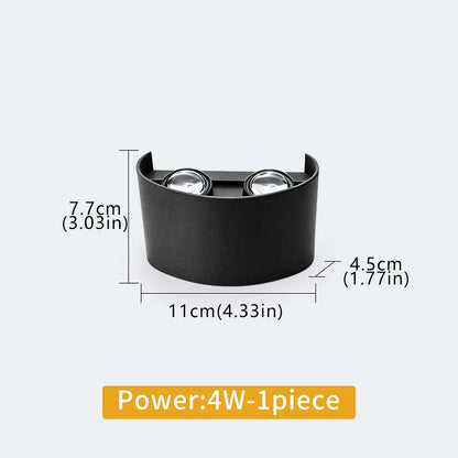 LED Wall Light Waterproof Outdoor Indoor Lighting IP65 AC86-265V 2W 4W for Garden Stair Night Light
