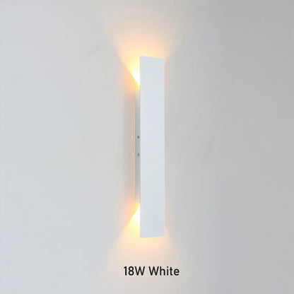 LED Wall Lamp Rectangular Bedroom Bedside Wall Lights Modern Minimalist Indoor Lighting Living Room Decoration Aluminum