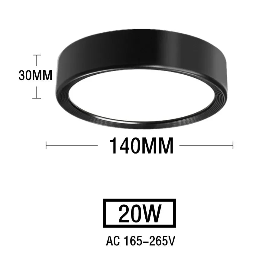 Nordic Modern Downlight Surface Mounted LED Ceiling Light Spotlight Three Light Color Conversion LED Downlight Indoor Lighting