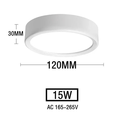 Nordic Modern Downlight Surface Mounted LED Ceiling Light Spotlight Three Light Color Conversion LED Downlight Indoor Lighting