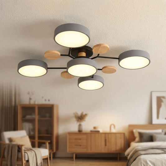 3-Color LED Chandelier by Ombraly - LED chandelier for bedrooms and living rooms