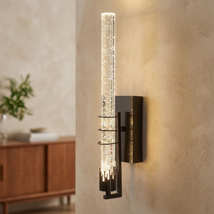 Modern Crystal LED Wall Sconce by Ombraly - decorative wall sconce for bedrooms and living rooms