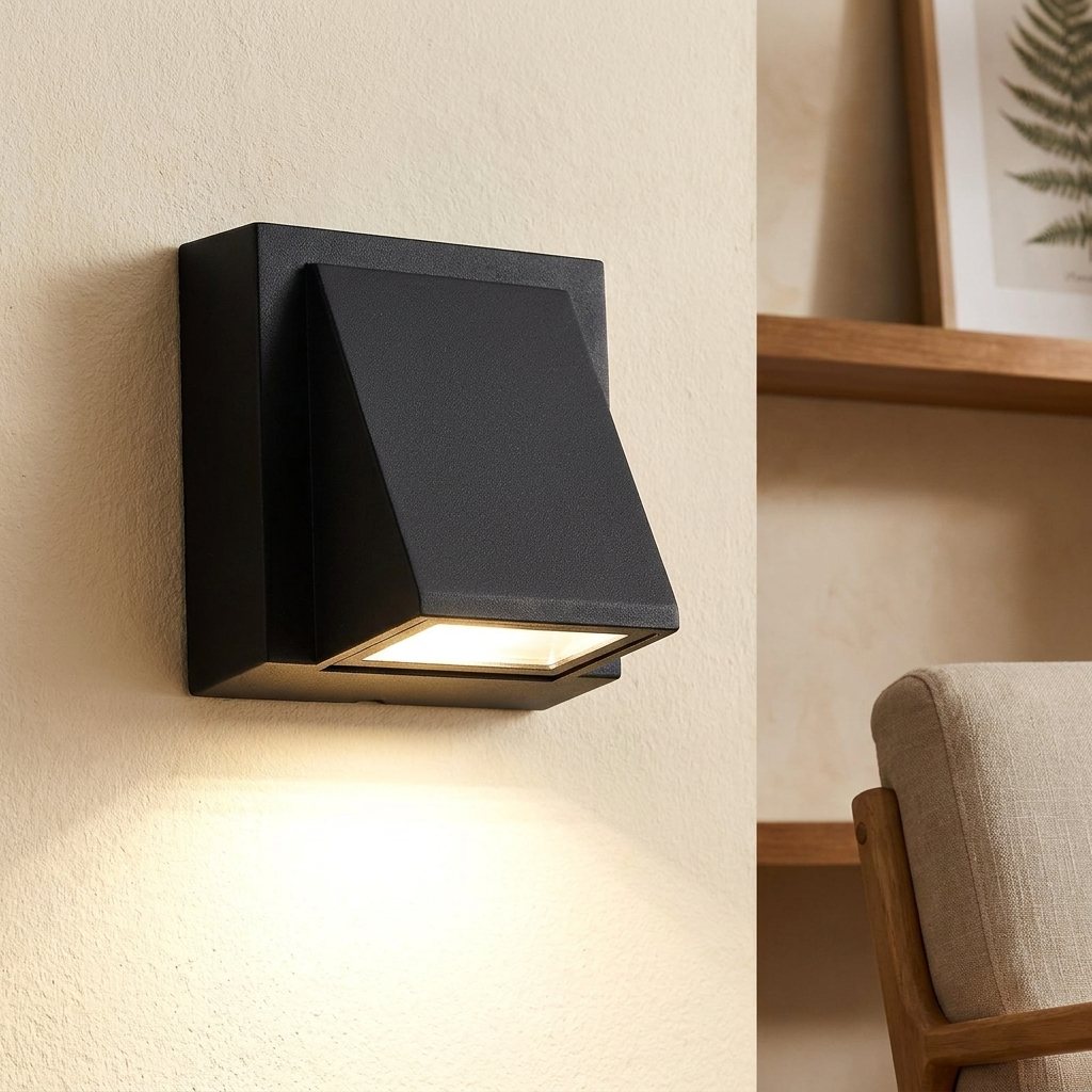 Compact Modern LED Wall Sconce by Ombraly - LED wall sconce for bedrooms and hallways