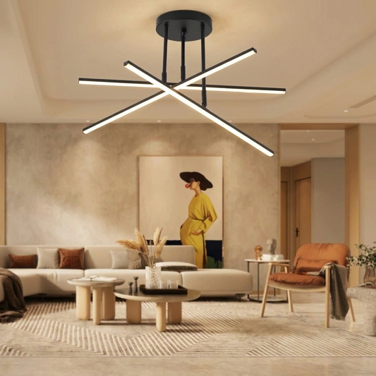 Modern 3-Color LED Chandelier by Ombraly - adjustable chandelier for living rooms and bedrooms