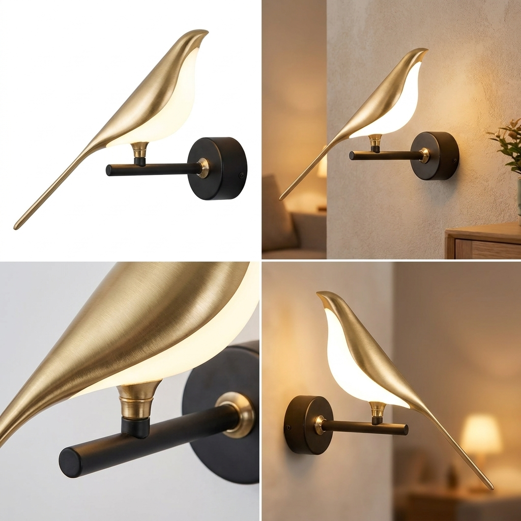 Magpie LED Wall Sconce - lit ambiance