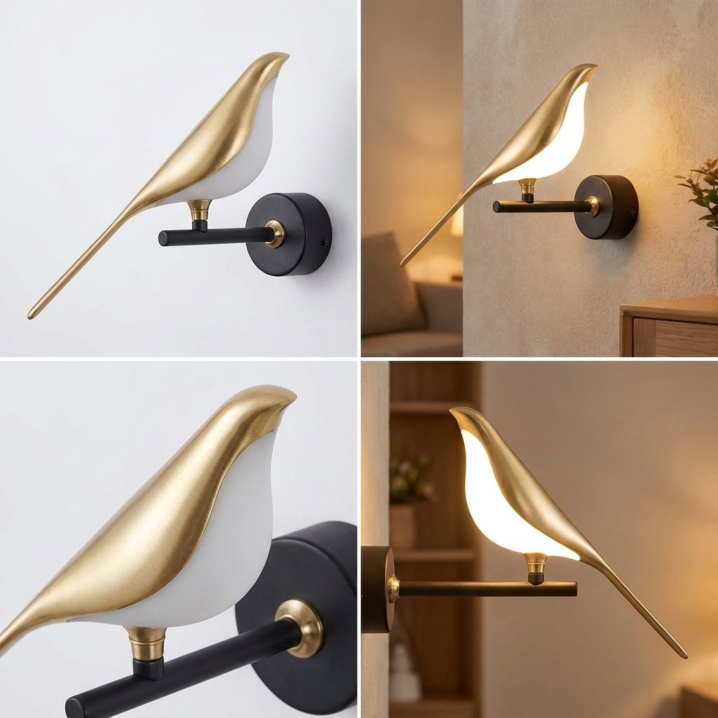 Magpie LED Wall Sconce - detail shot