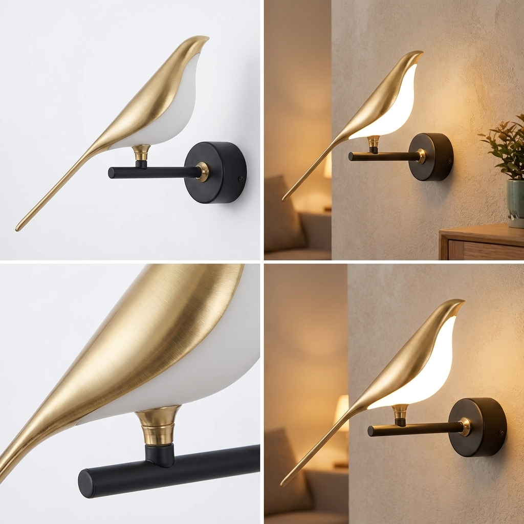 Magpie LED Wall Sconce - front studio shot