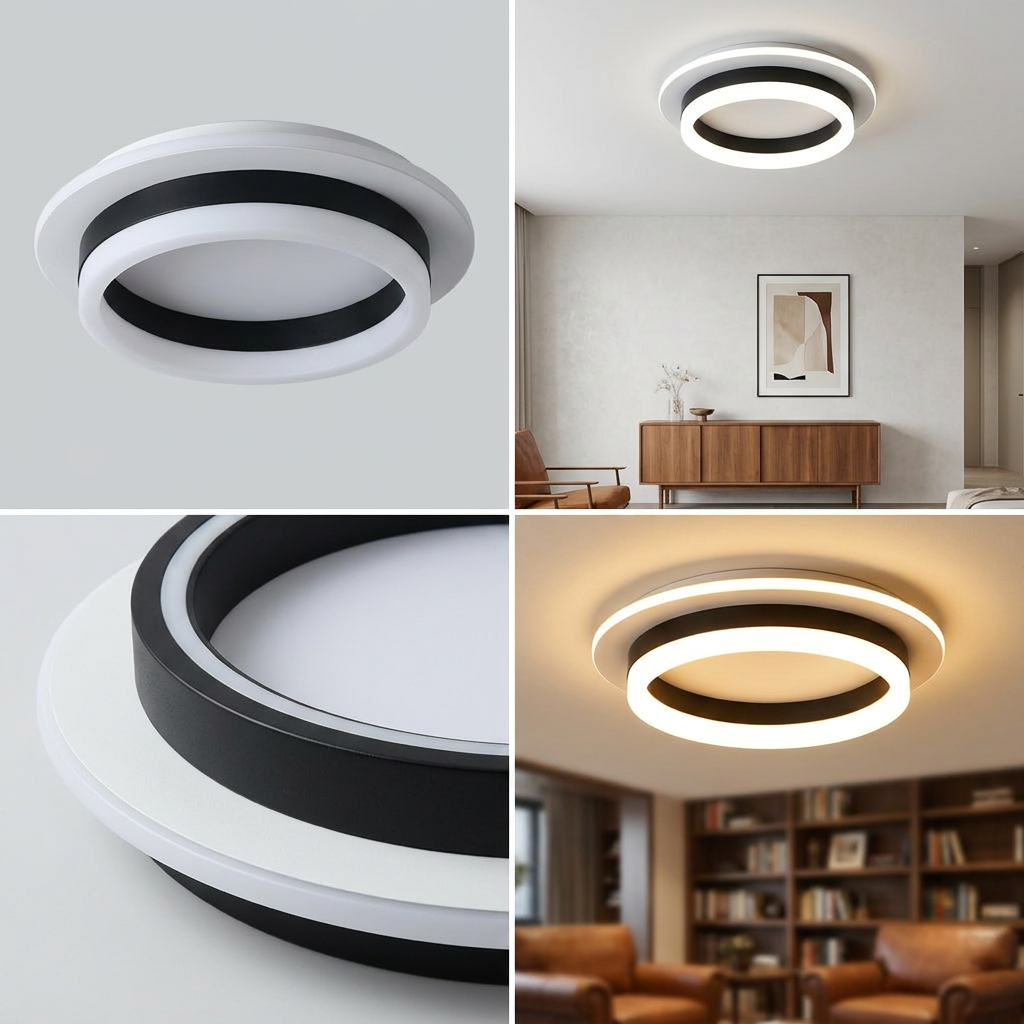 Modern LED Ceiling Chandelier - detail shot