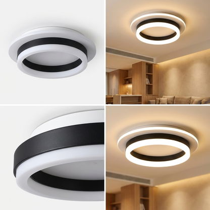 Modern LED Ceiling Chandelier - lit ambiance