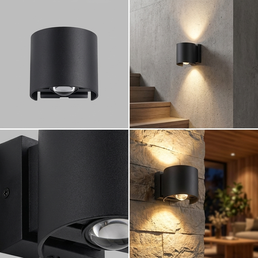 Waterproof LED Stair Wall Light - lit ambiance