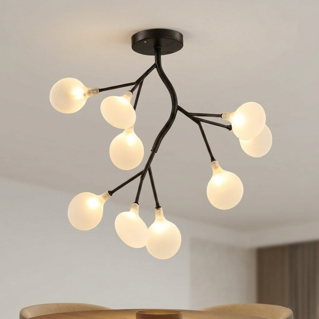Firefly Multi-Head LED Chandelier - installation angle