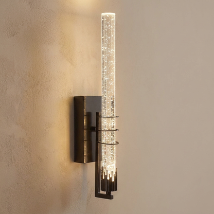 Modern Crystal LED Wall Sconce - installation angle