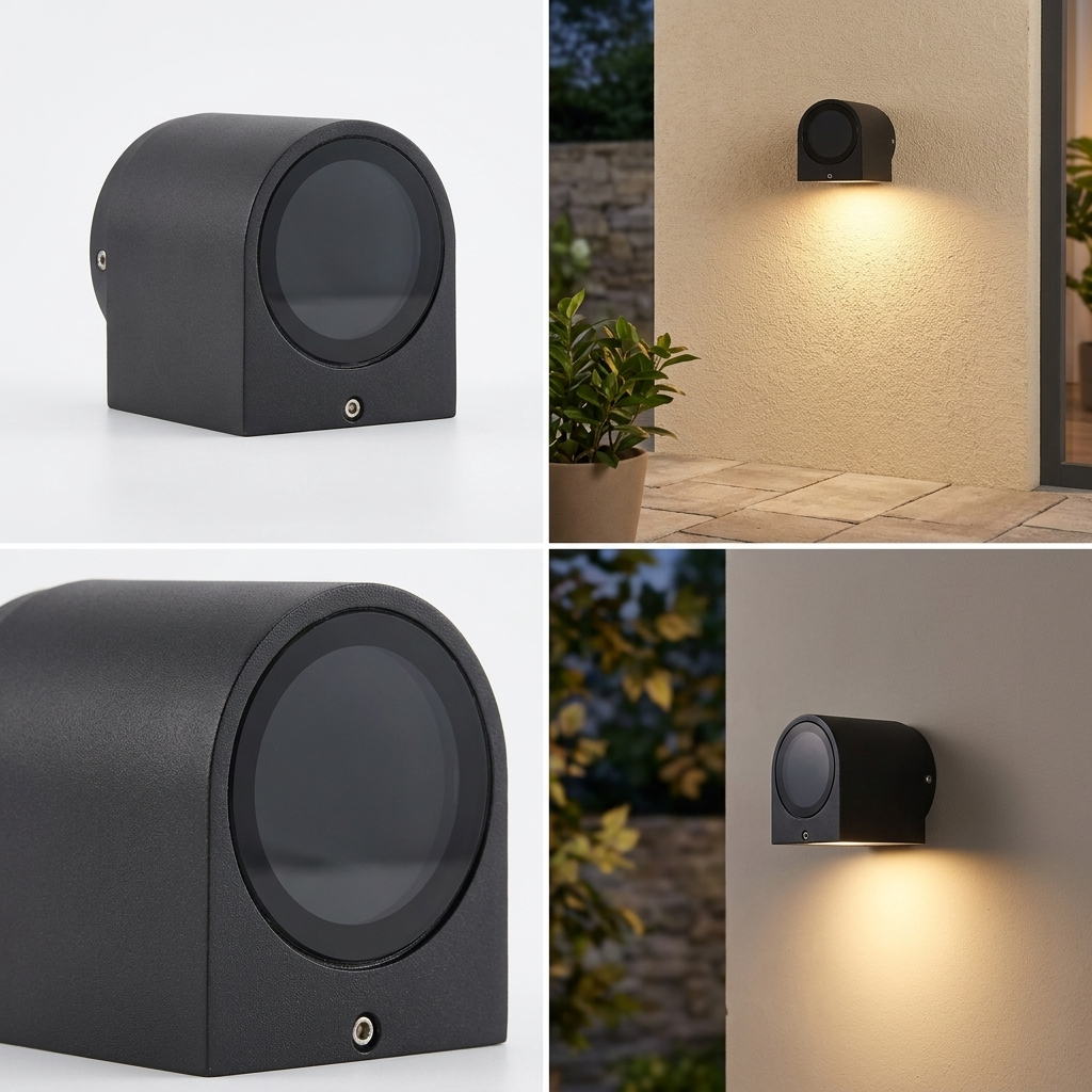 Modern Waterproof Wall Light - detail shot