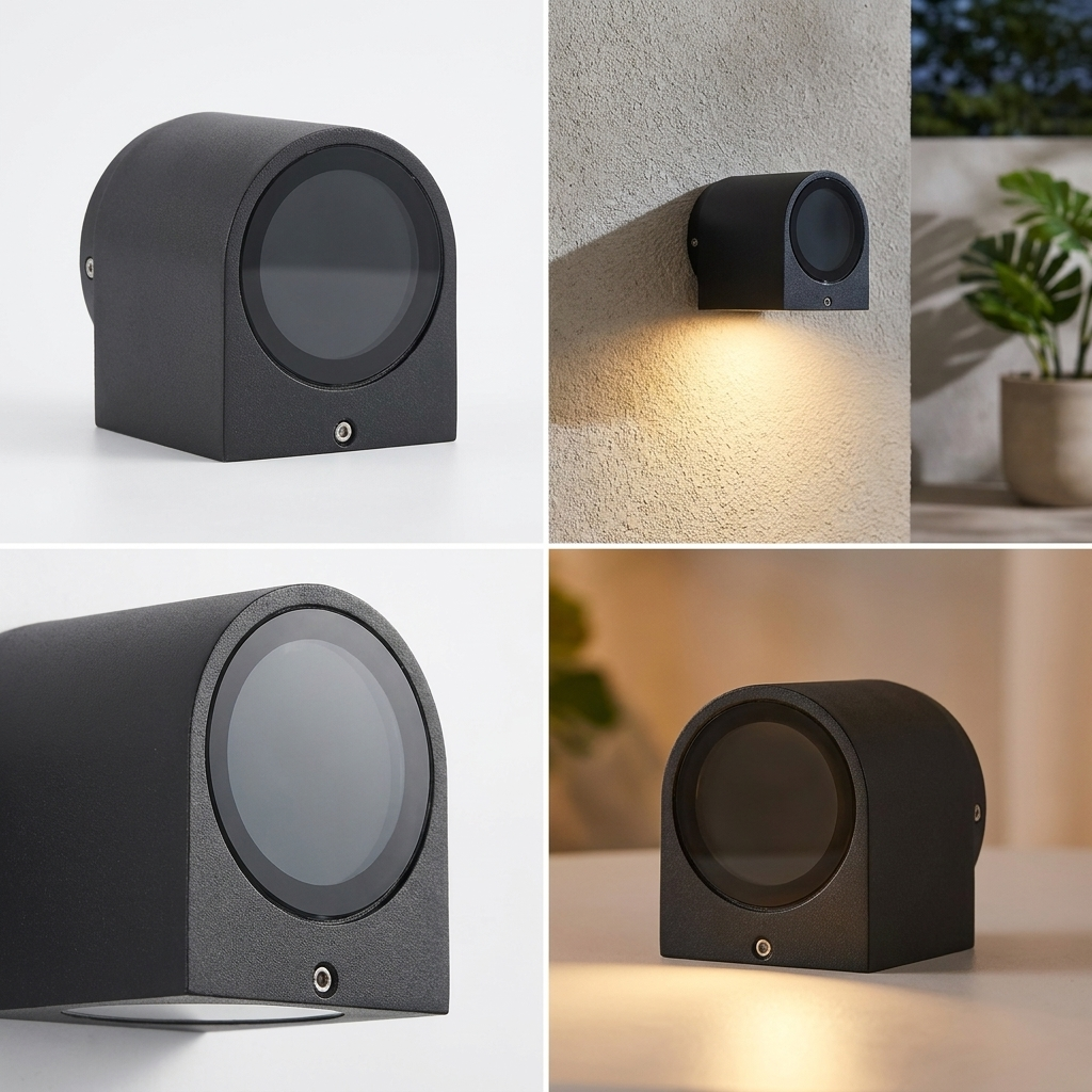 Modern Waterproof Wall Light - lit ambiance
