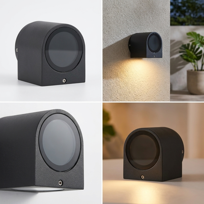 Modern Waterproof Wall Light - lit ambiance