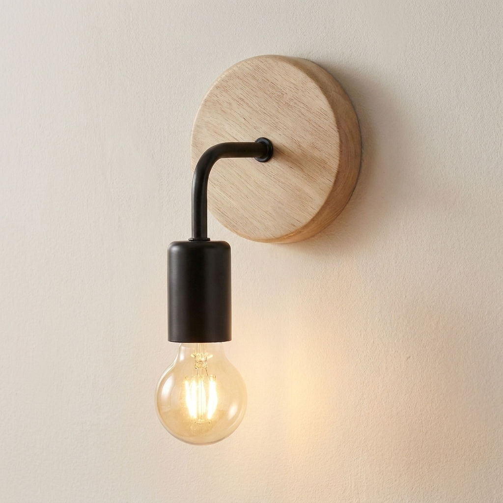 Retro LED Wall Sconce - installation angle