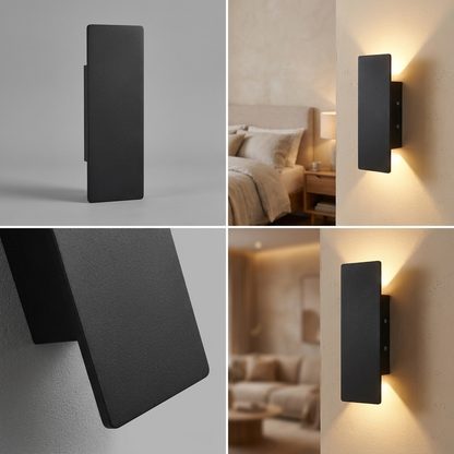 Minimalist LED Wall Sconce - front studio shot