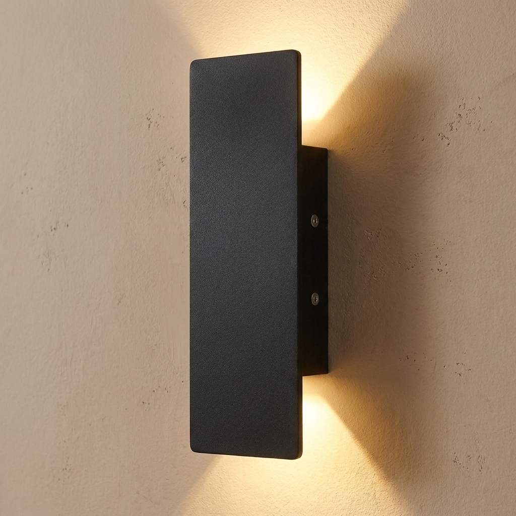Minimalist LED Wall Sconce - installation angle