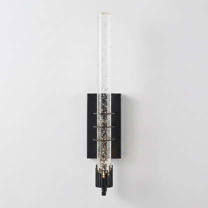 Modern Crystal LED Wall Sconce - front studio shot
